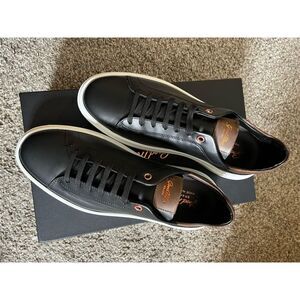 Good Man Brand Men's Black Leather Sneakers Size 8.5 Casual Lace Up